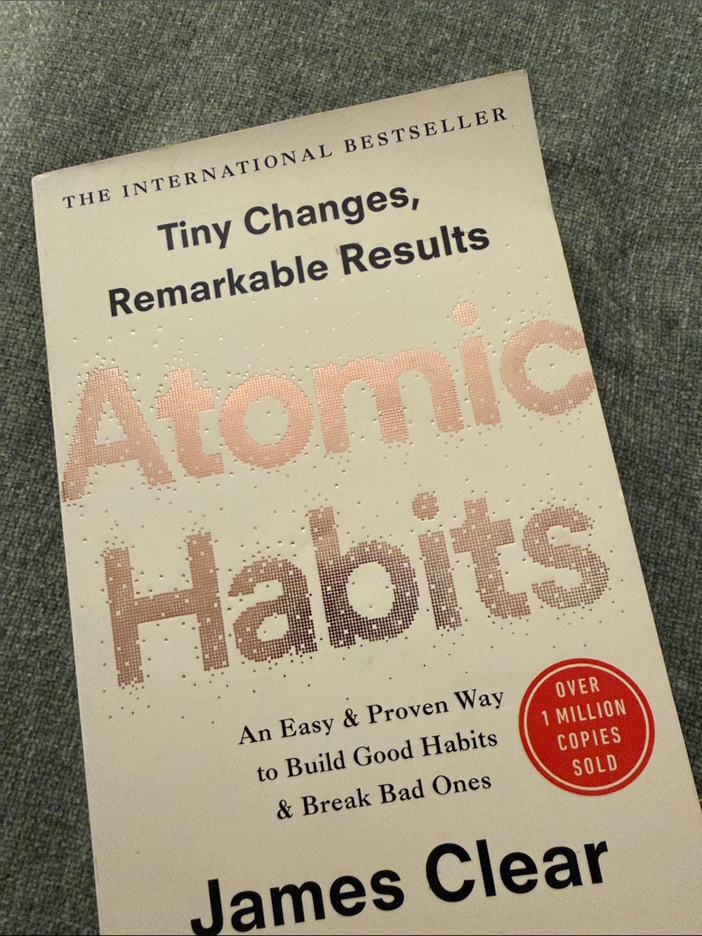 Atomic Habits by James Clear — White & Red Paperback